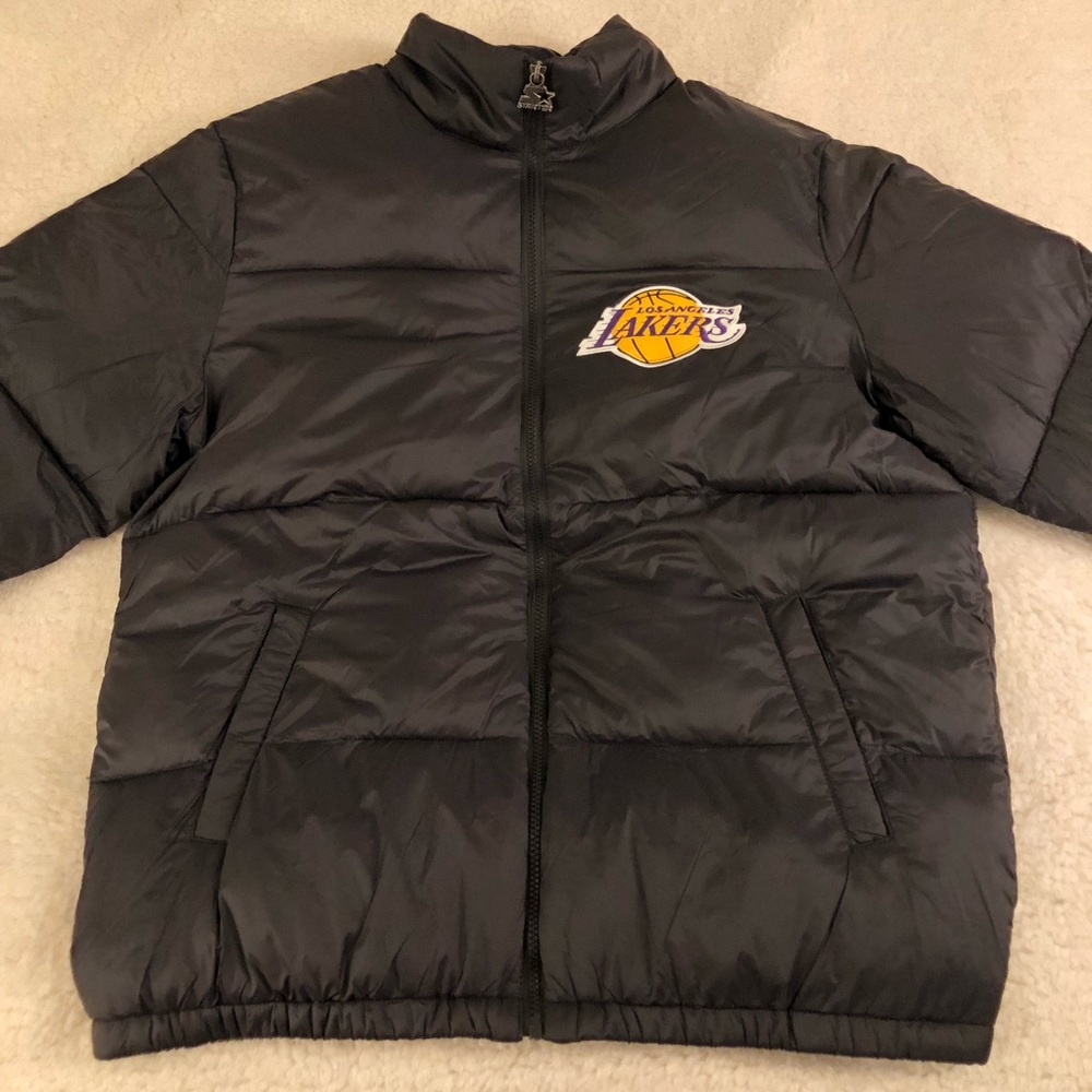 STARTER LOS ANGELES LAKERS Mens Puffer Jacket - Picture 5 of 8